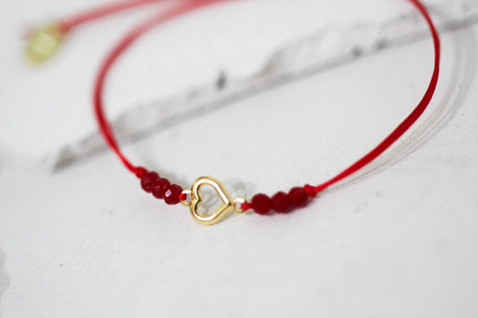 Pulsera BB corazón cali rojo