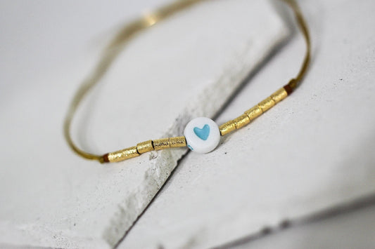 Pulsera Tokio corazón nieve